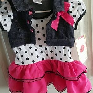 Shirt with Skirt Overlay